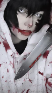 Gonna double post today anyways last night i cosplayed as jeff the part 1