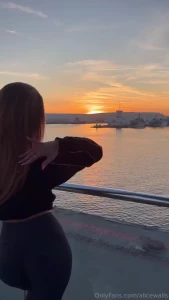 I love enjoying the beautiful views at sunset