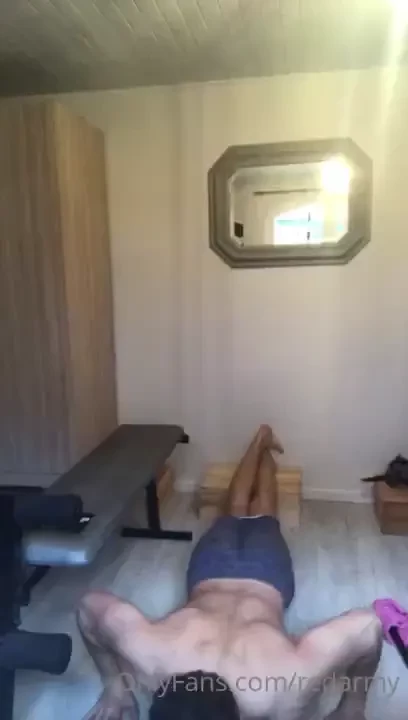 Some push-ups today before afternoon class onlyfans com redclark 