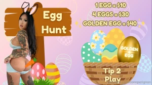 Easter egg strip hunt wanna see what s inside every egg holds a