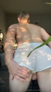 A daddy sent me this sexy sheer shorts from my wishlist see my bio if part 3