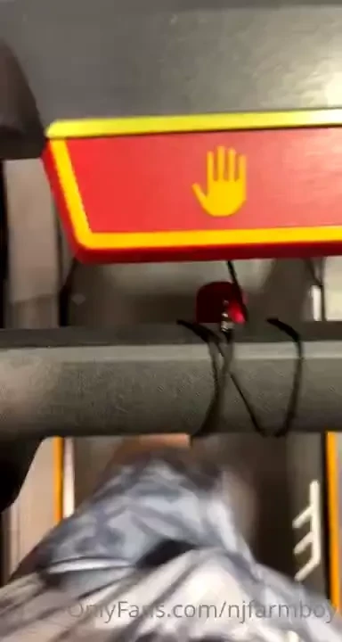 Got a little excited at the gym after work the cute worker was 