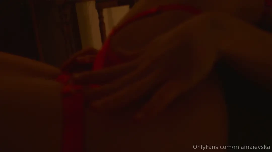 High heels red lingerie soft light nice music what do you think 