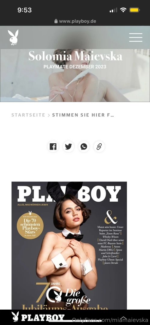 Hiii guys playmate of the year competition started today you can vote 