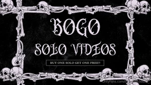 All of my solo videos are on sale for buy 1 get 1 free of your