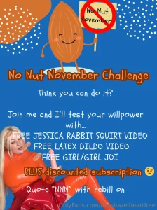 No nut november challenge think you can do it misshazelheart https