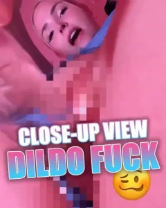 Solo dildo fucking feeling so horny so i took a video of myself