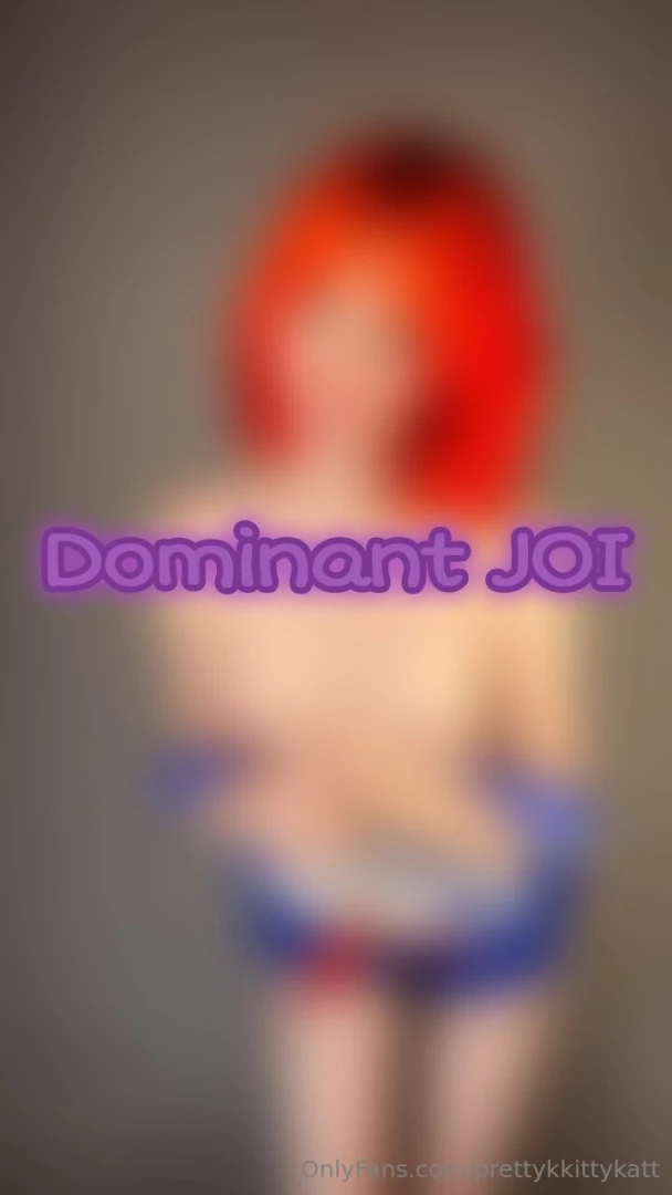 Have your dominant cutie demand you drain yourself to her while she 