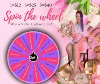 Game time spin the wheel i will send you a video of me spinning the 