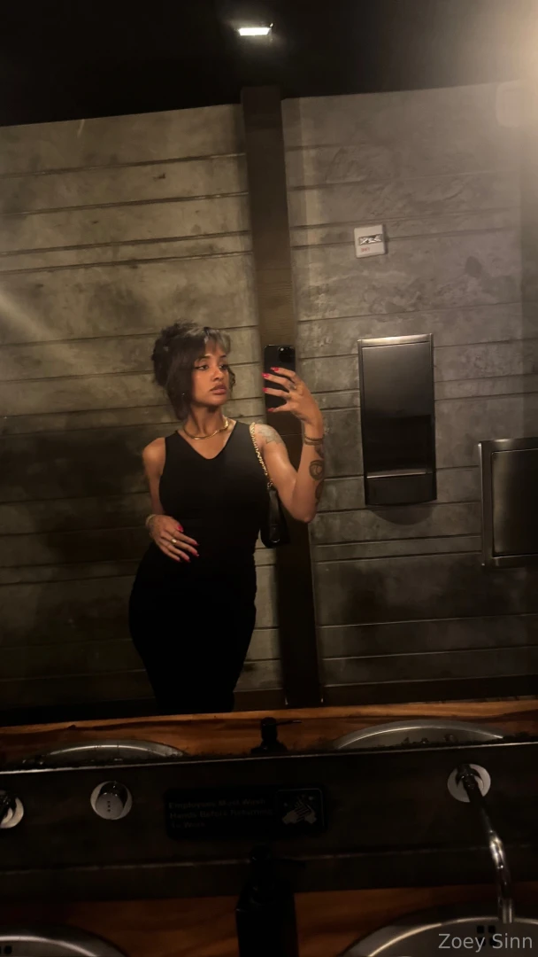 The bathroom said no pics but my outfit said watch me part 2 