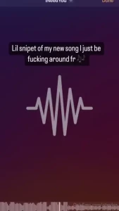 Snippet of my new song yall fucking with it might fuck to this song