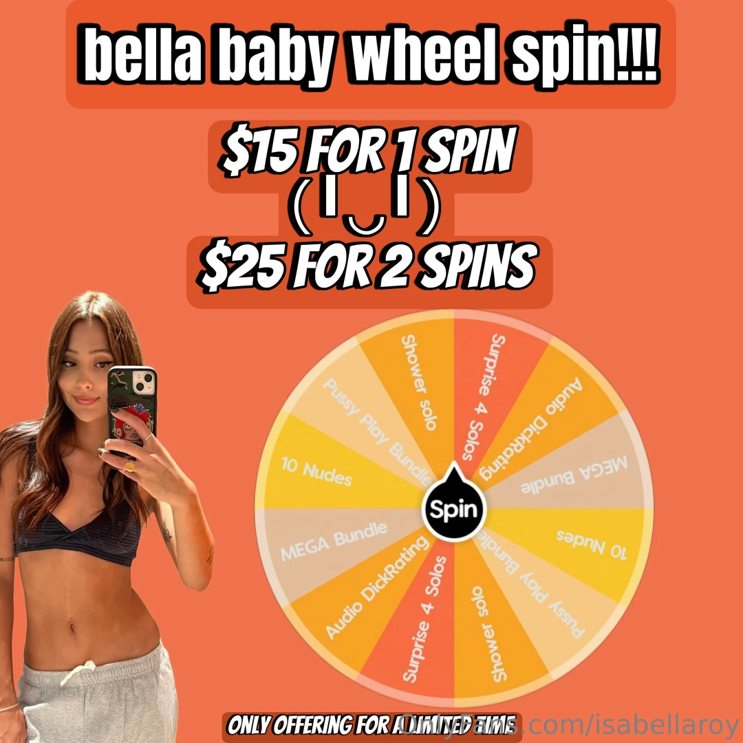 Take a spin baby i ll also gift 5 people with a free spin with a 