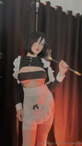 Mikasa maid see your dm i sent you photos and videos of mikasa part 1