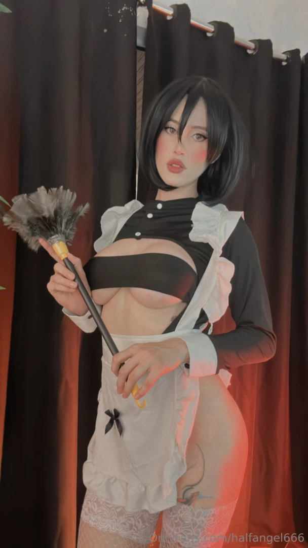 Mikasa maid see your dm i sent you photos and videos of mikasa 