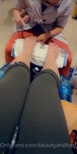 More toe separator old pedi colors by request white pedi at the salon