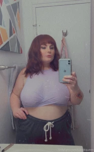 Feeling pretty in lavender in my new bra part 2