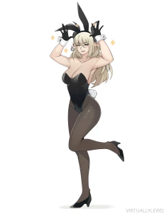 Bunny girl vl i get too excited to pace out content well oopsie art by