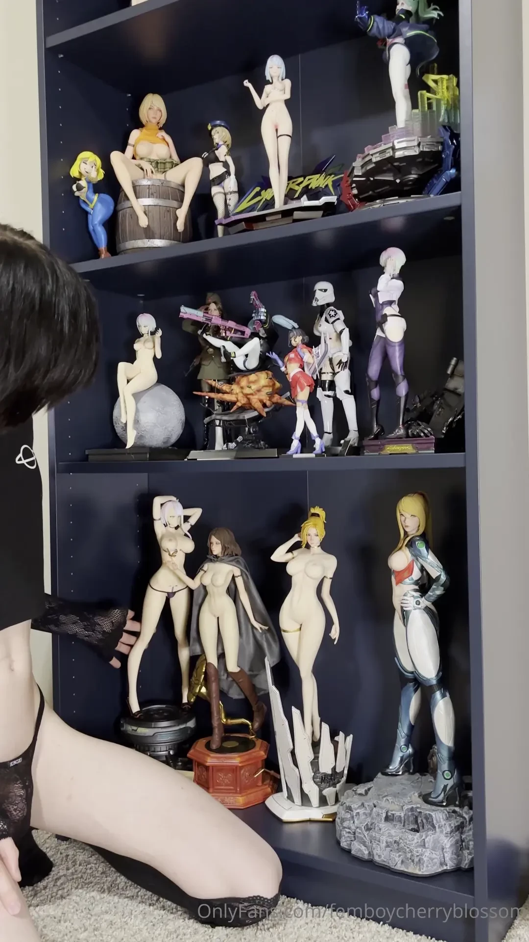 Admiring my collection 