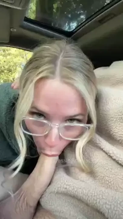 We didn t even make it out of the driveway and i had his cock in my 