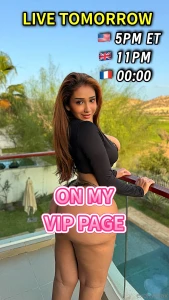 Live tomorrow sunday on my vip page -50 join up don t miss it it s