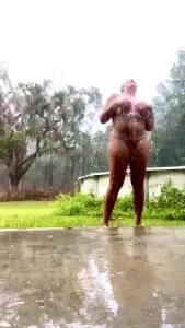 Ever wanna play in the rain serious like real rain if you were