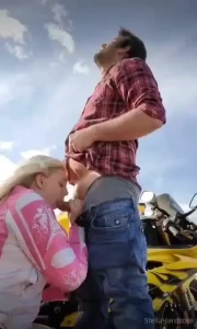 He bent me over my motorcycle on the side of the road
