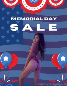 Memorial day sale 50 off 75 off 99 off check your dm s before