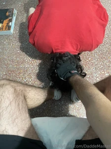 Using my slave as little dog