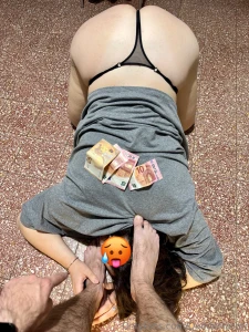 She was thrilled to see me her face glowing prostrating at my feet she part 1