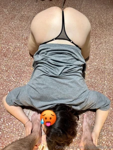 She was thrilled to see me her face glowing prostrating at my feet she