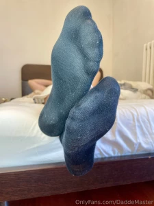 My dirty socks look at the shape of my fingers it s clearly visible