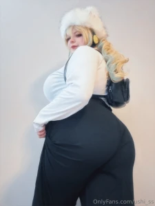 Happy wide girl winter