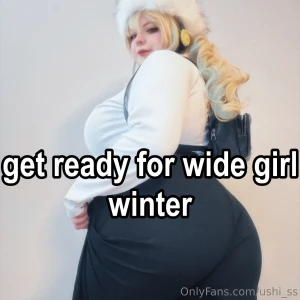 Happy wide girl winter part 3