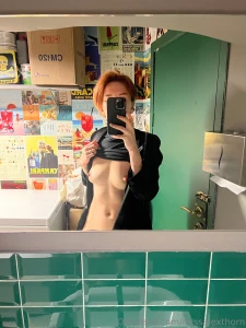 Dunno when the naked bathroom selfies became a thing but my phone is part 2