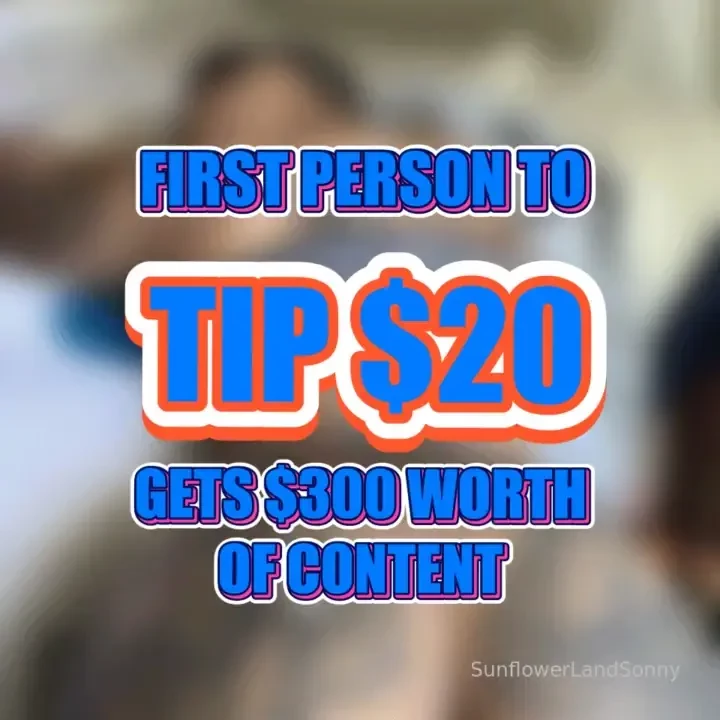Tip me 20 for 300 worth of content right now baby part 4 