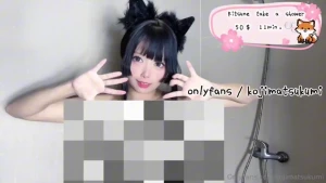 Kitsune take a shower squriting part 1