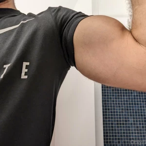 Big arms after gym