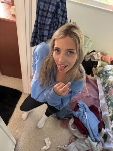 The look she gives you when you tell her she should think about