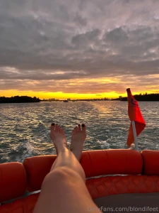 Last sunset before europe