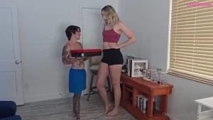His dick was at my kneecaps