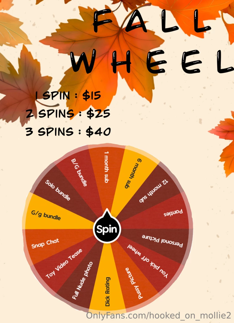 You feeling lucky let s spin the wheel and win some naughty prizes 