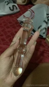 Here i am in my blue lingerie fucking my ass really hard with a glass