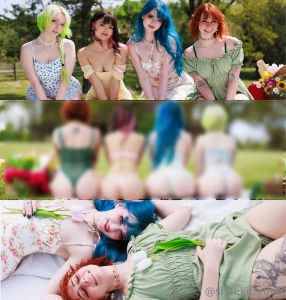 Hd sundress and lingerie picnic photoshoot with bts video i m so