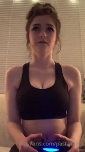 Gamer girl burps _ _