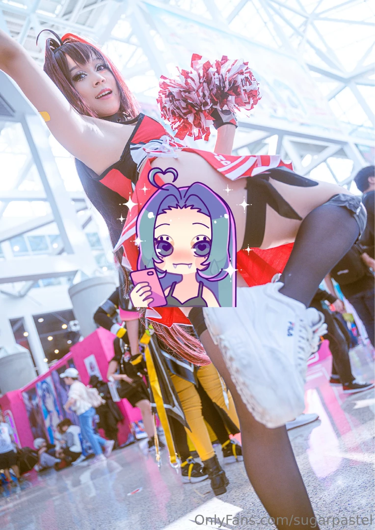 Momoyu and i in our nikke rewind cheer cosplay i got my up skirt shots 