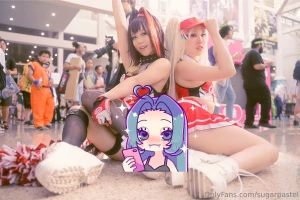 Momoyu and i in our nikke rewind cheer cosplay i got my up skirt shots part 1