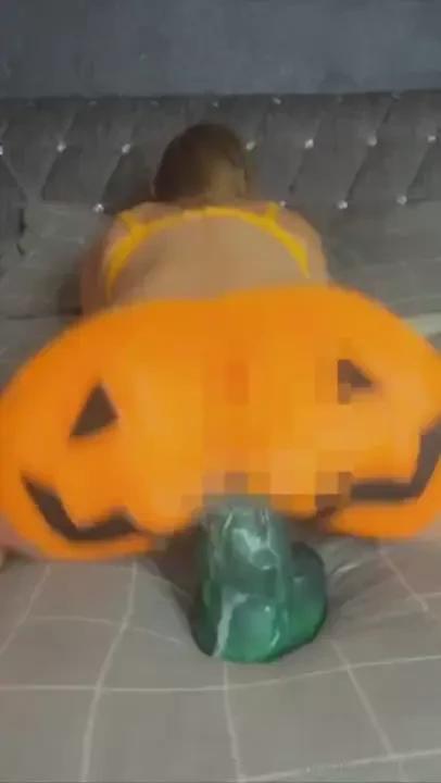 Mommy s dripping pumpkin my whole bum painted as a pumpkin my vagina 