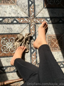 These feet are a little restless and stinky