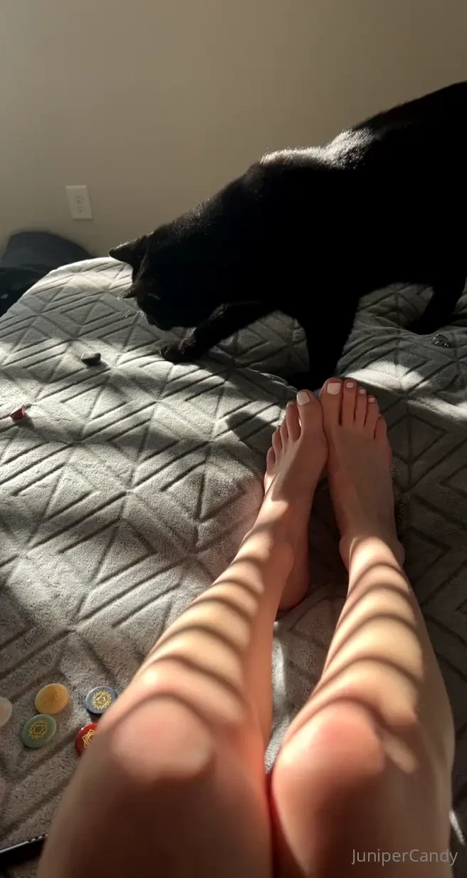 Self care is important - so come lay with me and my crystals 