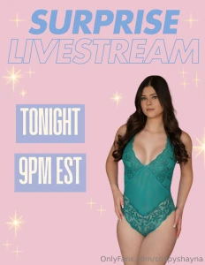Surprise going live tonight